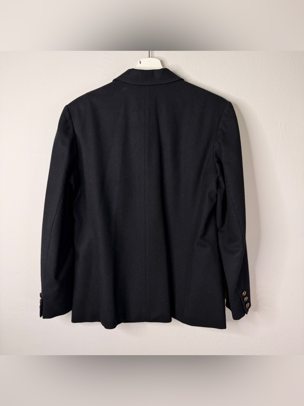 Vintage Pendleton 100% Virgin Wool Black Blazer Gold Buttons Lined USA Size 6 - Picture 7 of 14